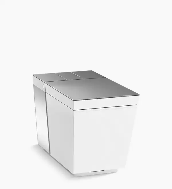 Toilette intelligente monopièce allongée Numi 2.0 Kohler blanche au design défini et compact